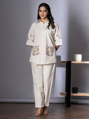 Earthy Bloom Cotton Co-ord Set