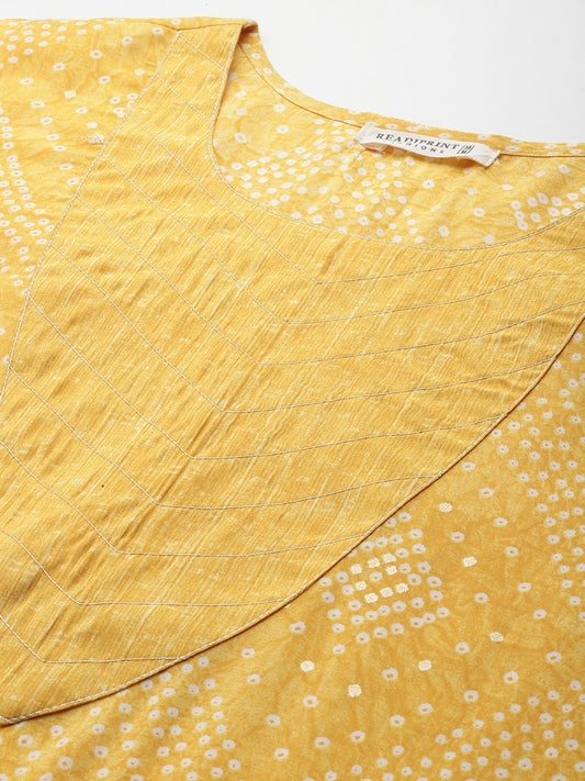 Geometric Bandhani-Inspired Print Set