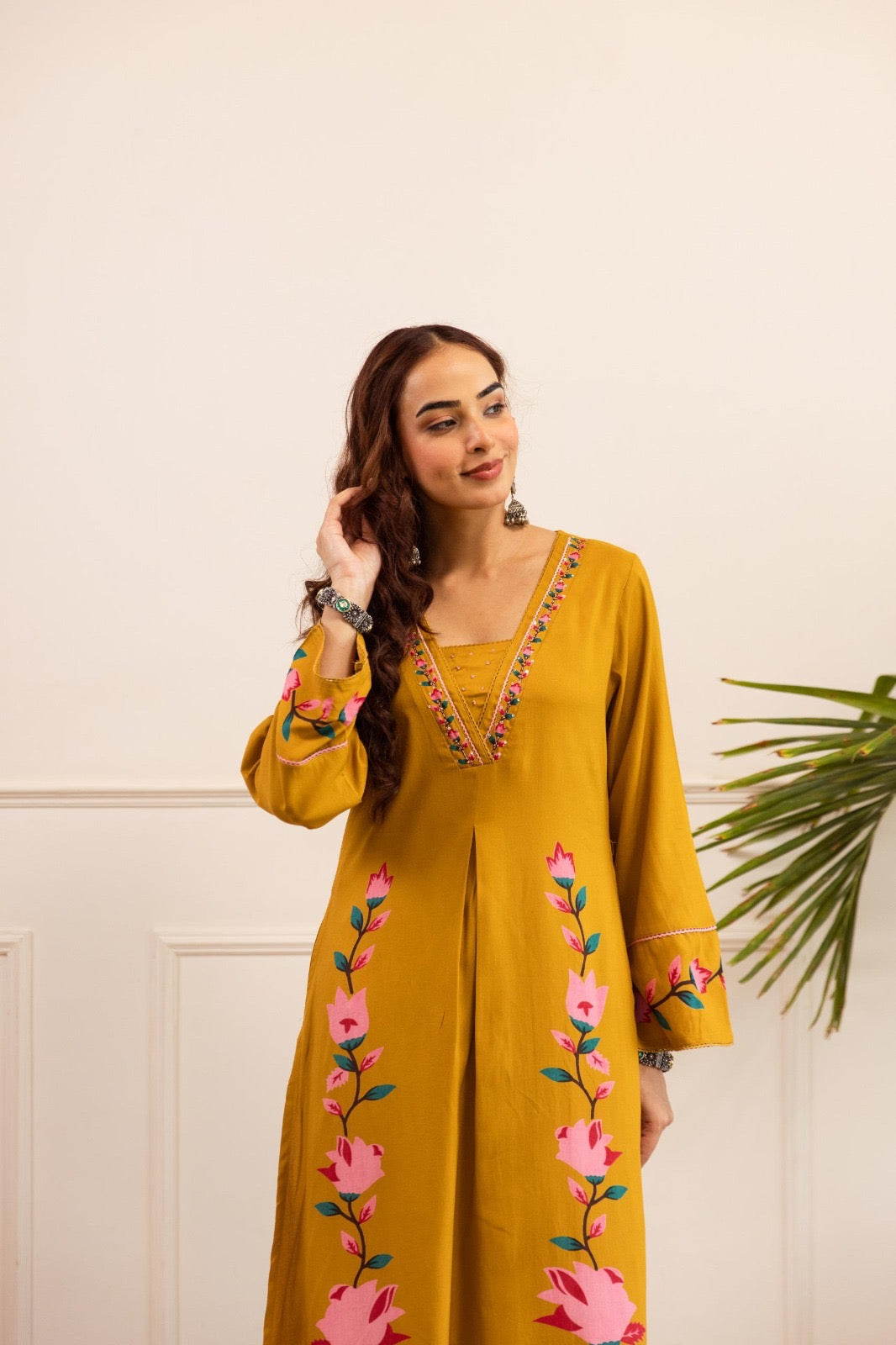 Yellow Plazo Set