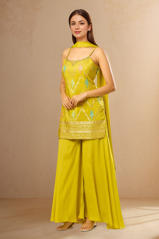 Yellow Elysian Brocade Set