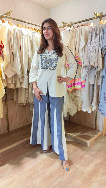 Embroidered Cotton Co-ord Set