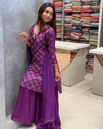 Amethyst Allure Sharara Set