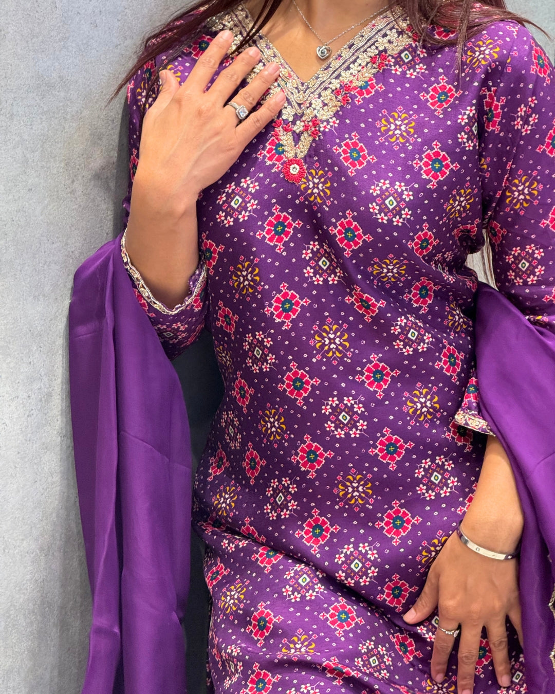 Amethyst Allure Sharara Set