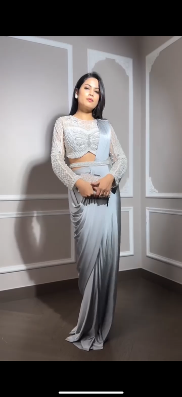 Radiance Draped Saree Set