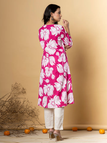 Gulbagh Bloom Cotton Kurta Set