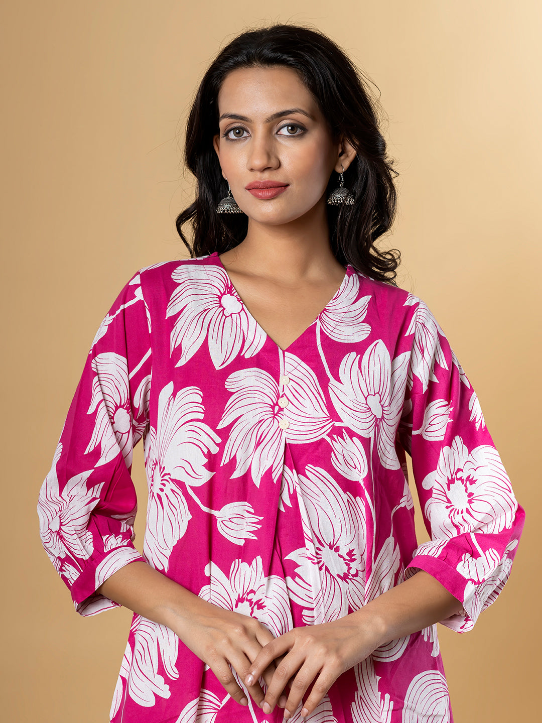 Gulbagh Bloom Cotton Kurta Set