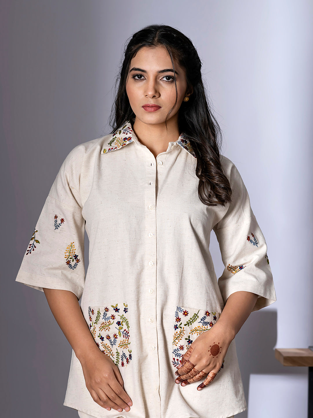 Earthy Bloom Cotton Co-ord Set