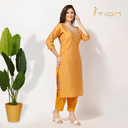 Bandhani Kurti Set