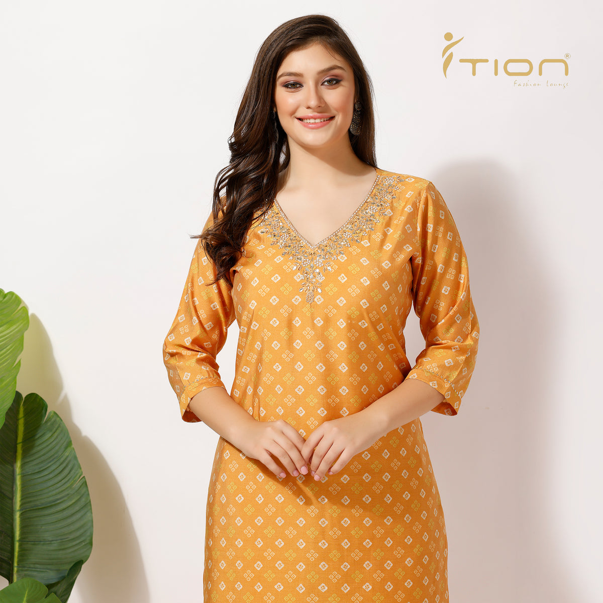 Bandhani Kurti Set