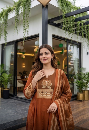 Orange Pure Cotton Set