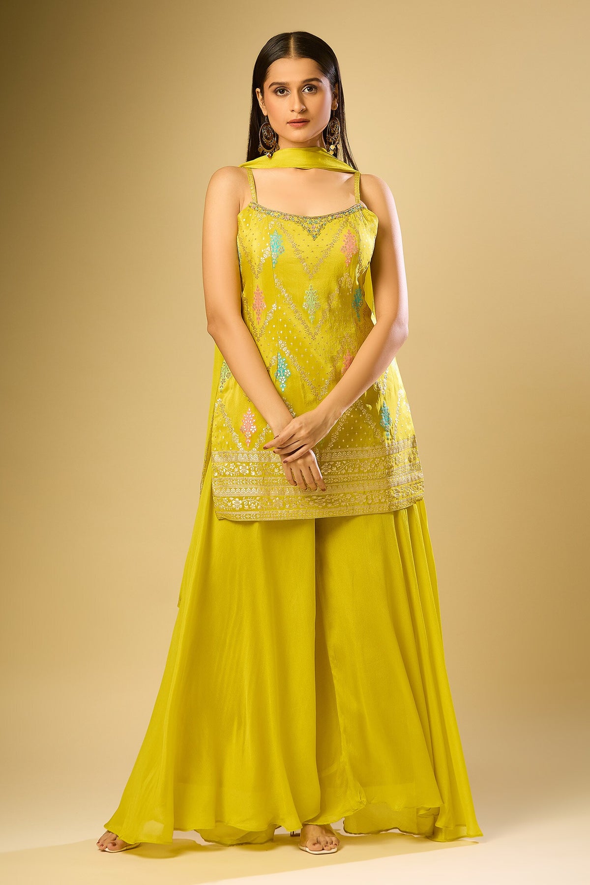 Yellow Elysian Brocade Set