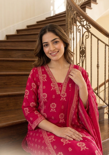 Pink Premium Pure Cotton Set