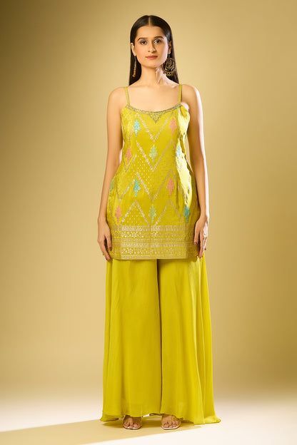 Yellow Elysian Brocade Set