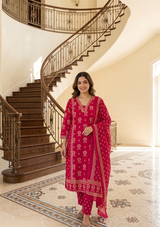 Pink Premium Pure Cotton Set