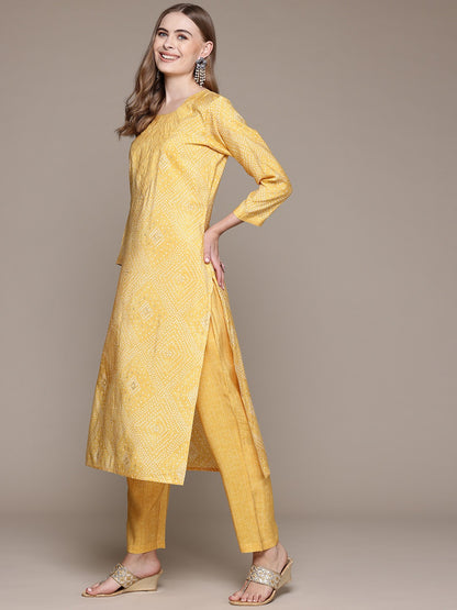 Geometric Bandhani-Inspired Print Set