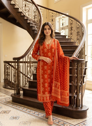 Rust Premium Pure Cotton Set