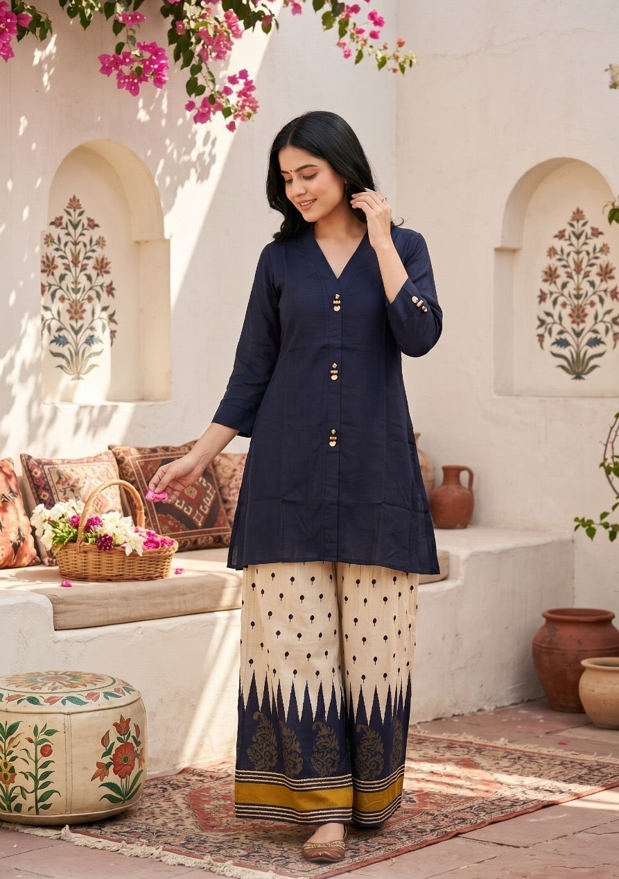 Printed Palazzo Co-Ord Set