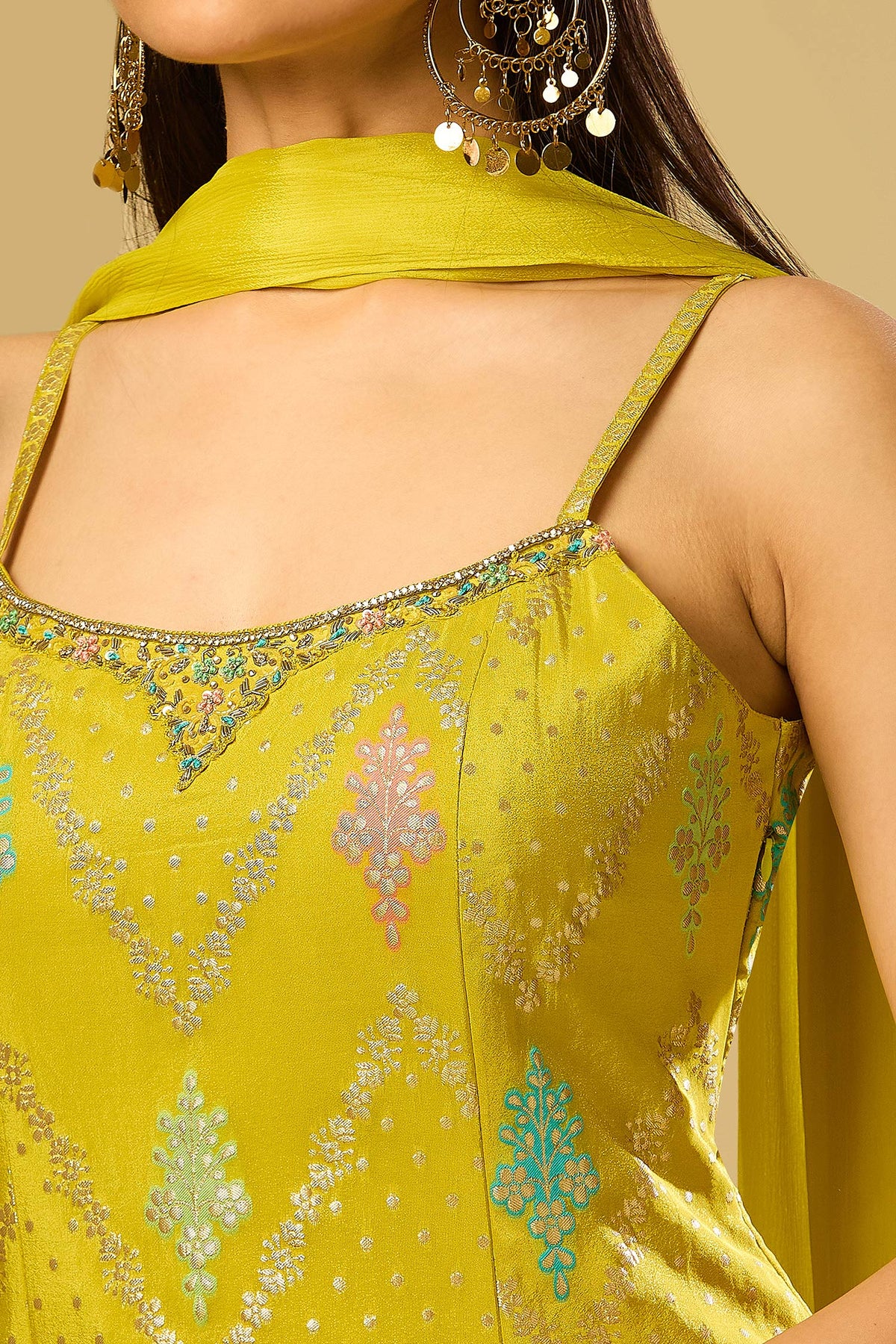 Yellow Elysian Brocade Set