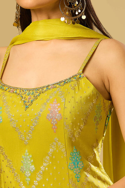 Yellow Elysian Brocade Set