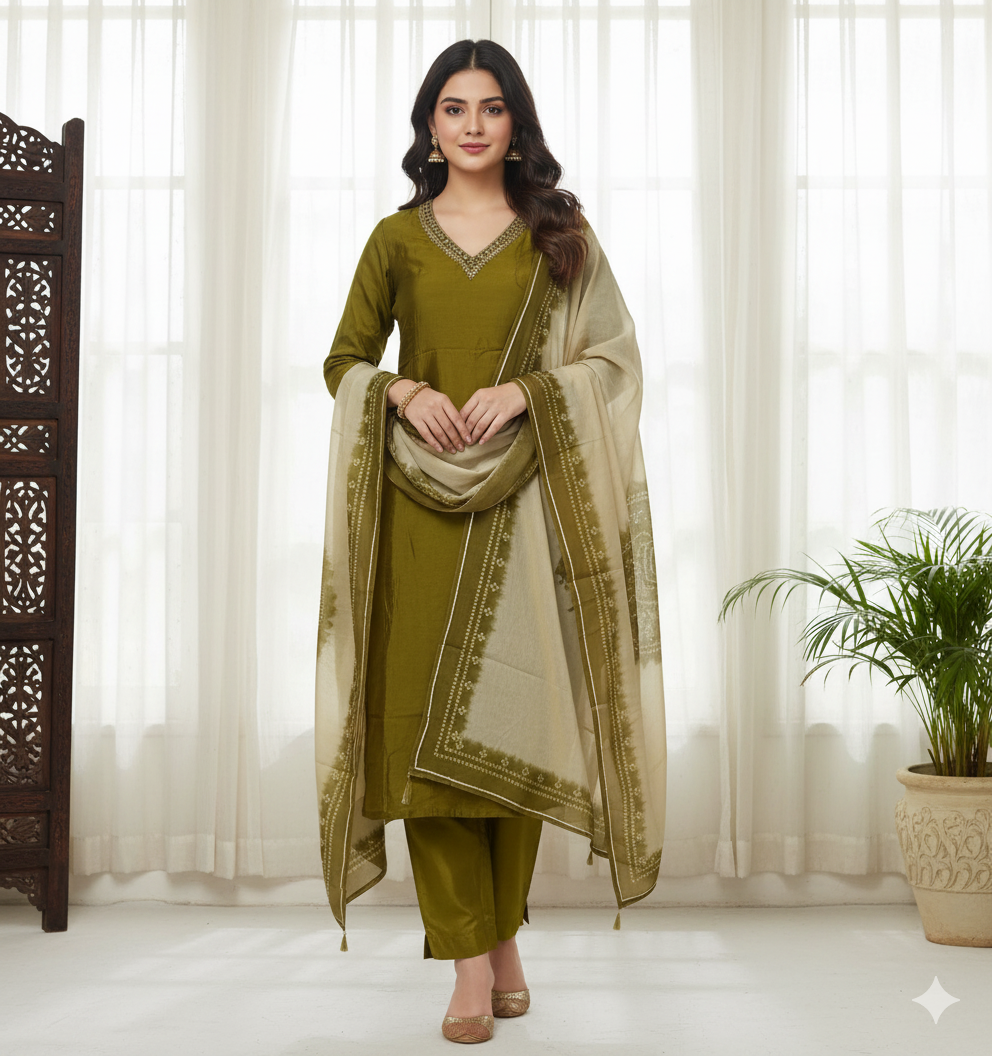 Zayra – Dola Silk Kurta & Pant Set