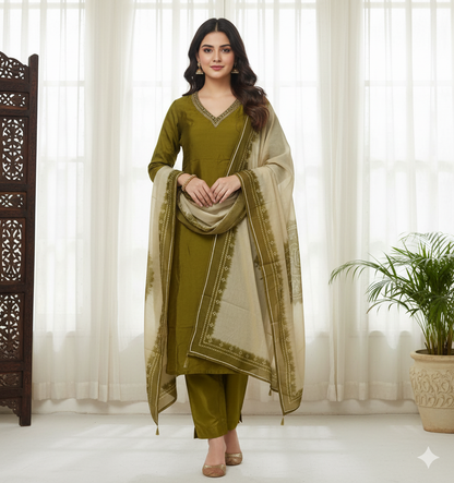 Zayra – Dola Silk Kurta & Pant Set