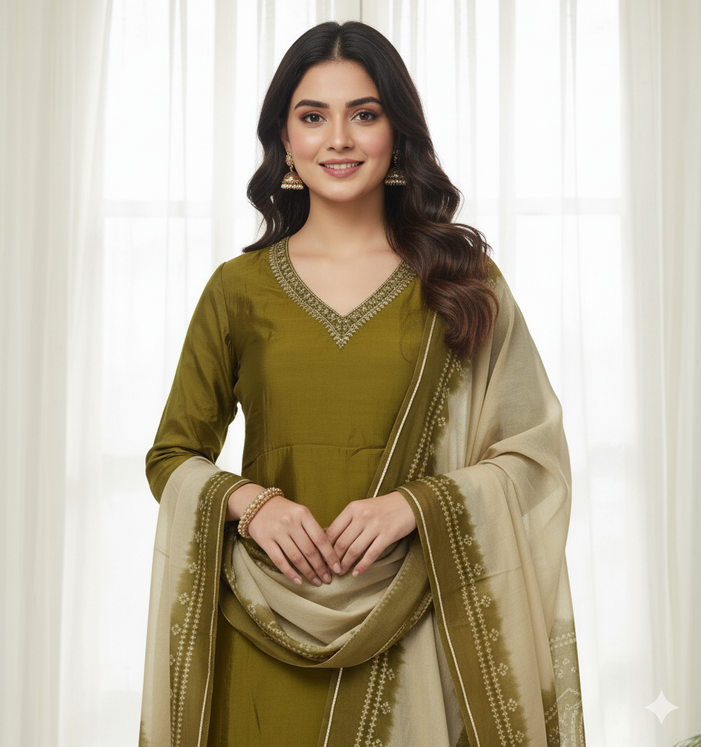 Zayra – Dola Silk Kurta & Pant Set