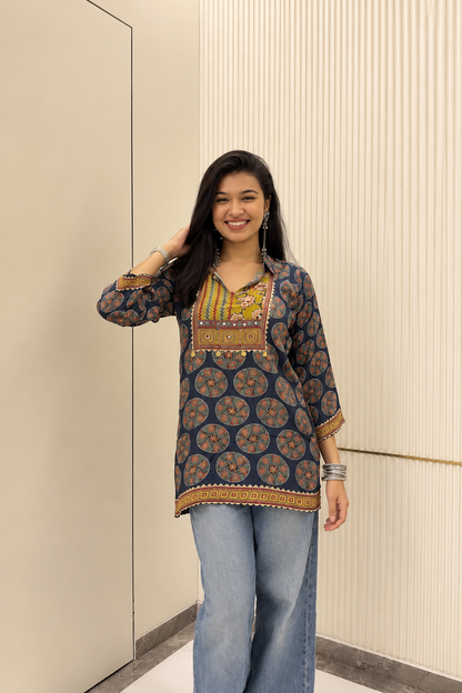 Indigo Indian Kurta Shirt
