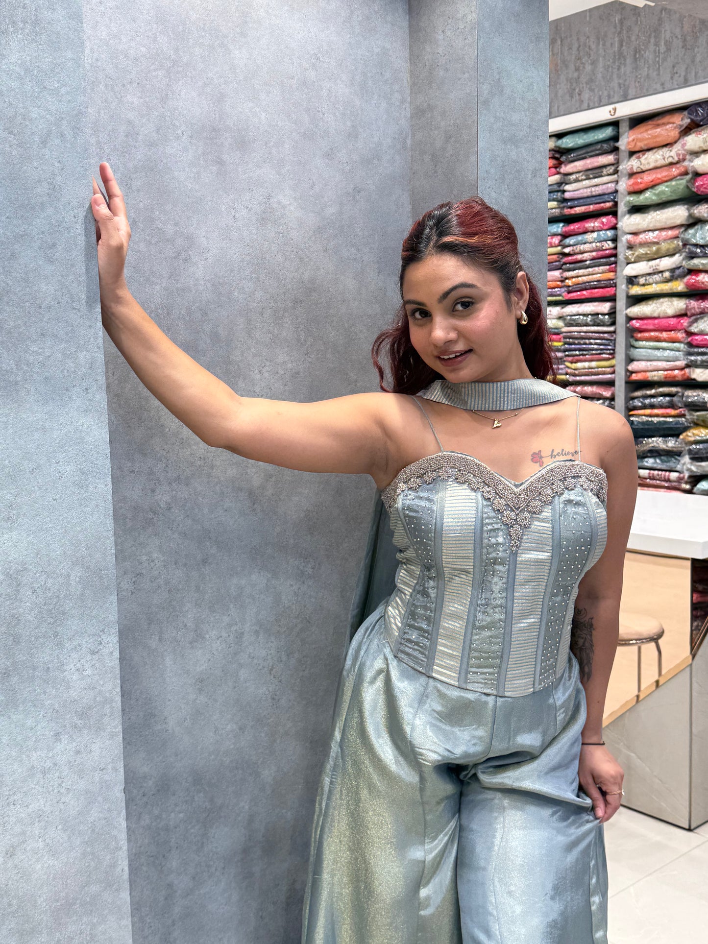 Noor Corset Blouse Indo-Western