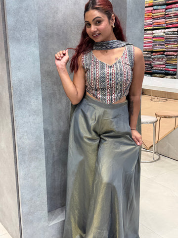 Aaliya Shimmer Silk Indo-Western
