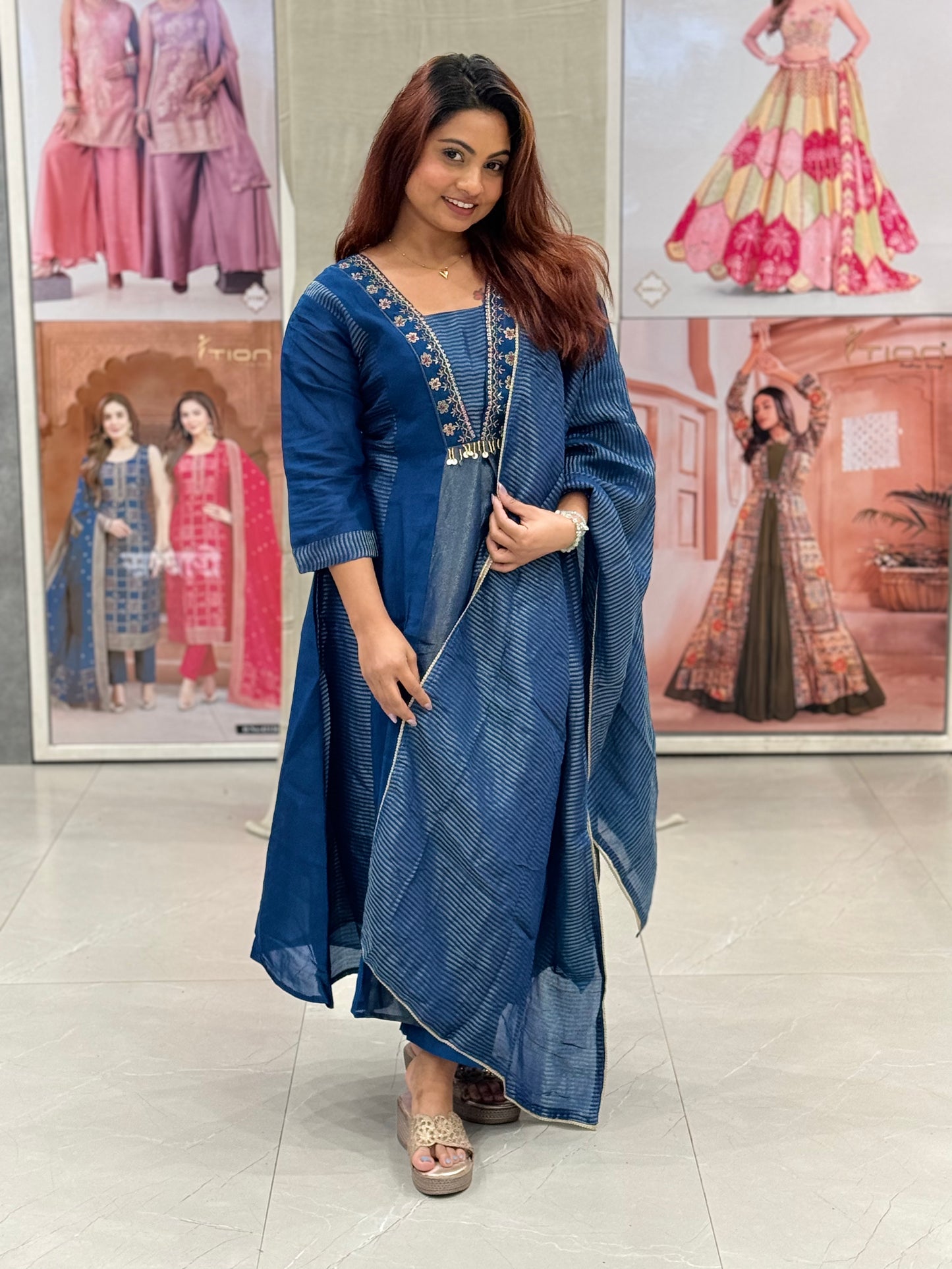 Neelu 3-Piece Ethnic Suit Set