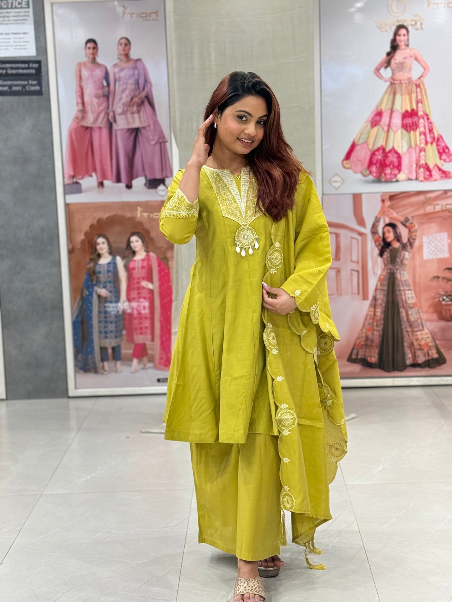Kiran Short Kurta Plazo Set