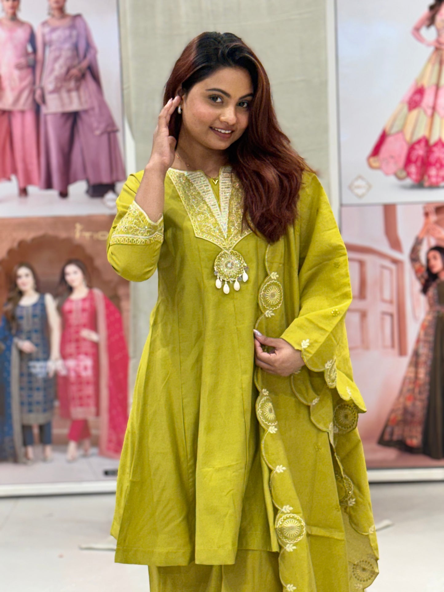Kiran Short Kurta Plazo Set