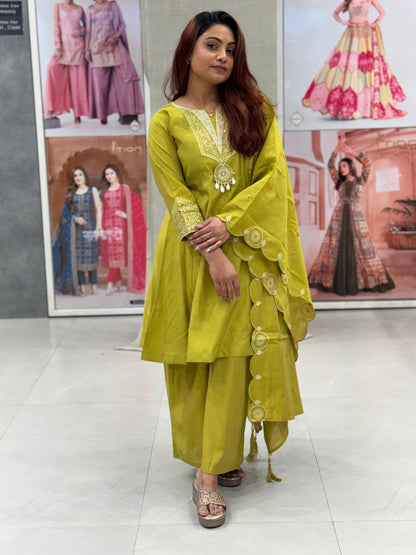 Kiran Short Kurta Plazo Set