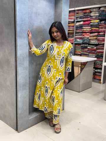 Ikat Cotton Co-ord Set