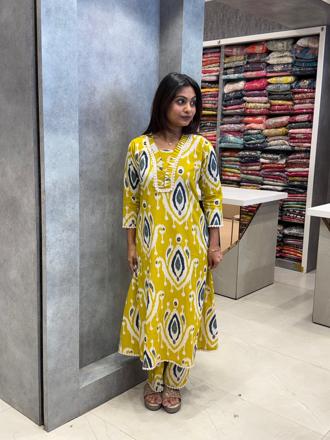 Ikat Cotton Co-ord Set