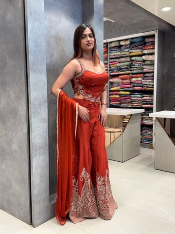 Terracotta Treasure Pure Silk Co-ord Set