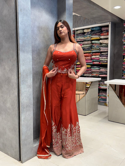 Terracotta Treasure Pure Silk Co-ord Set