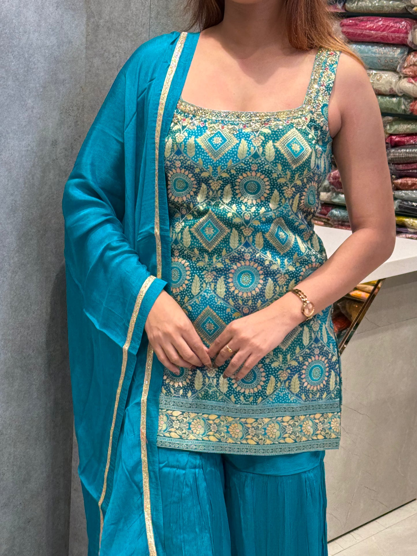 Vaibhavi Brocade Silk Indo-Western