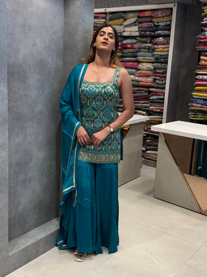Vaibhavi Brocade Silk Indo-Western