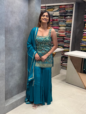 Vaibhavi Brocade Silk Indo-Western