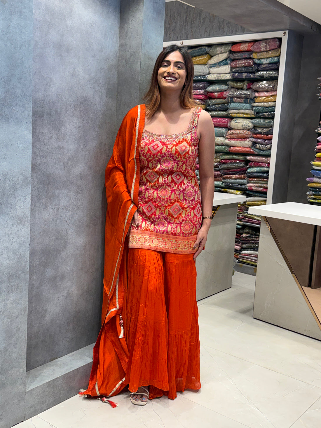 Vaibhavi Brocade Silk Indo-Western