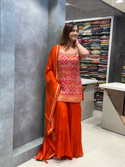 Vaibhavi Brocade Silk Indo-Western