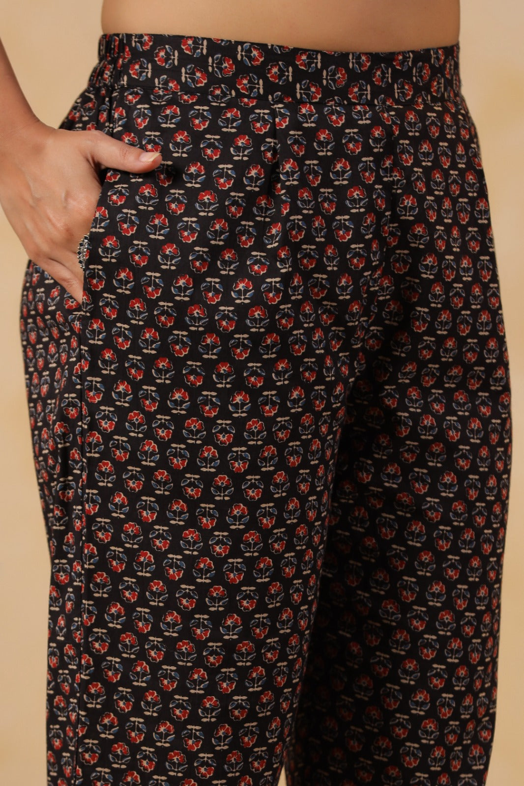 Black Heritage Cotton Kurta Set