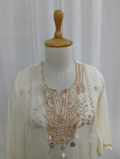 Ivory Noor Chanderi Set