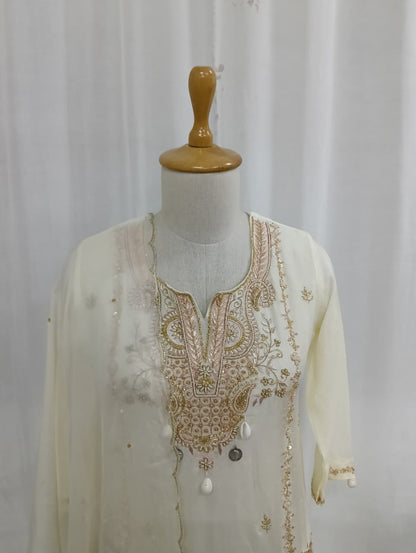 Ivory Noor Chanderi Set