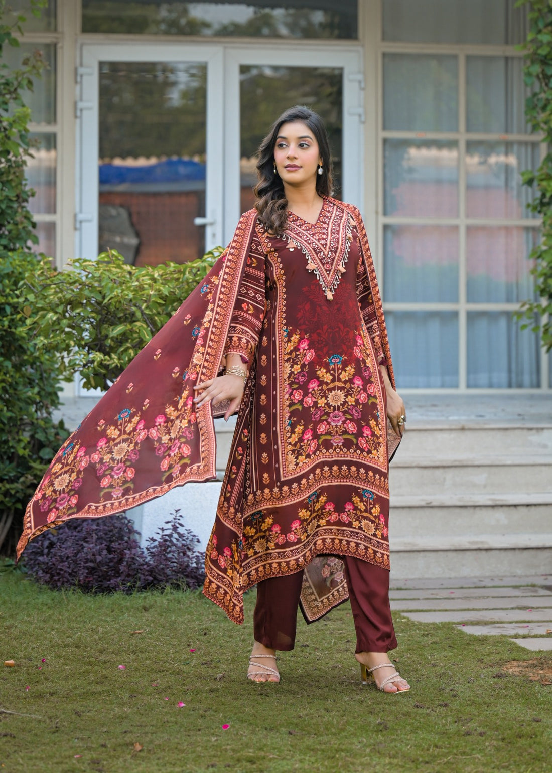 Roop Crepe Silk Kurta Set
