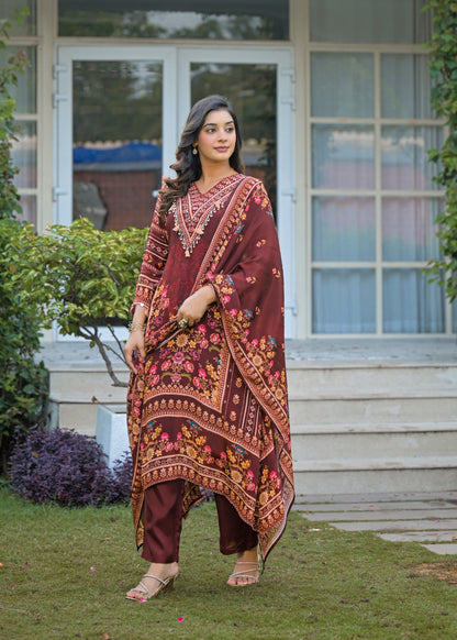 Roop Crepe Silk Kurta Set